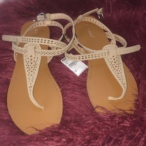 Beige sandals